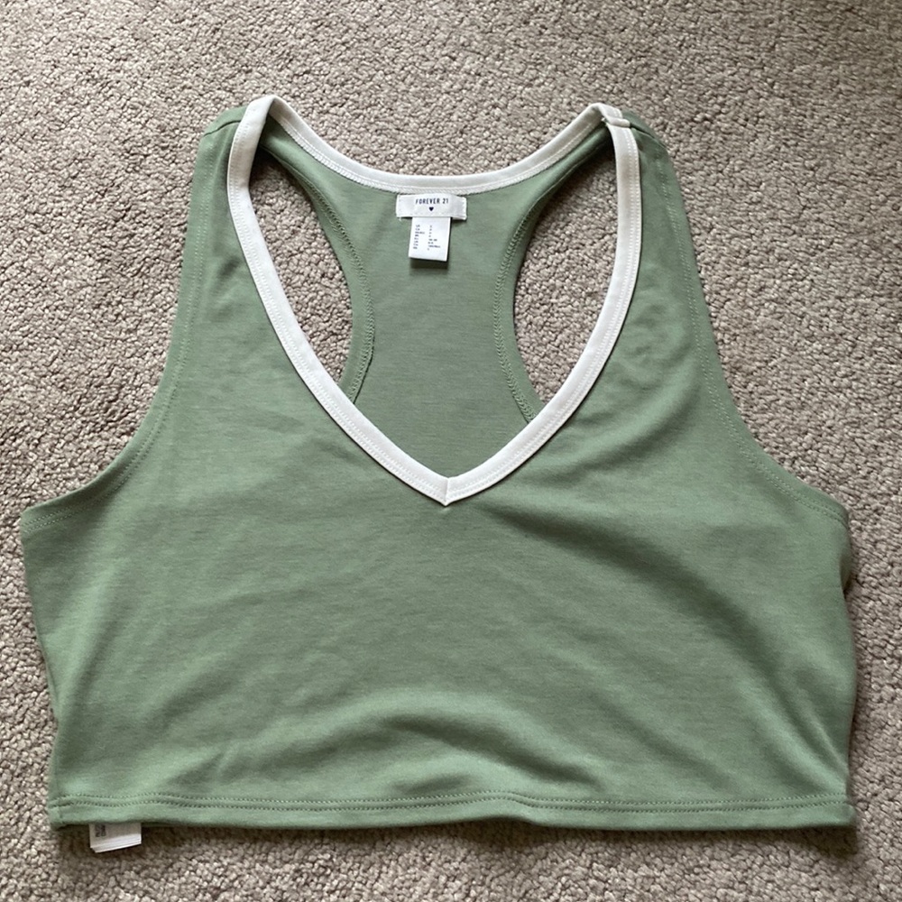 forever 21 cropped tank top